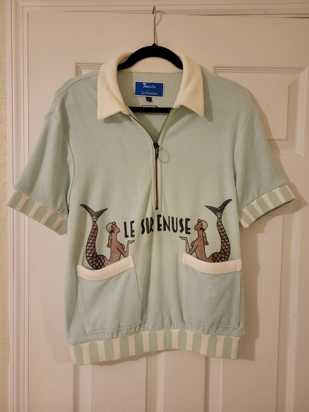 Tombolo Le Sirenuse Half Zip Cabana Mint